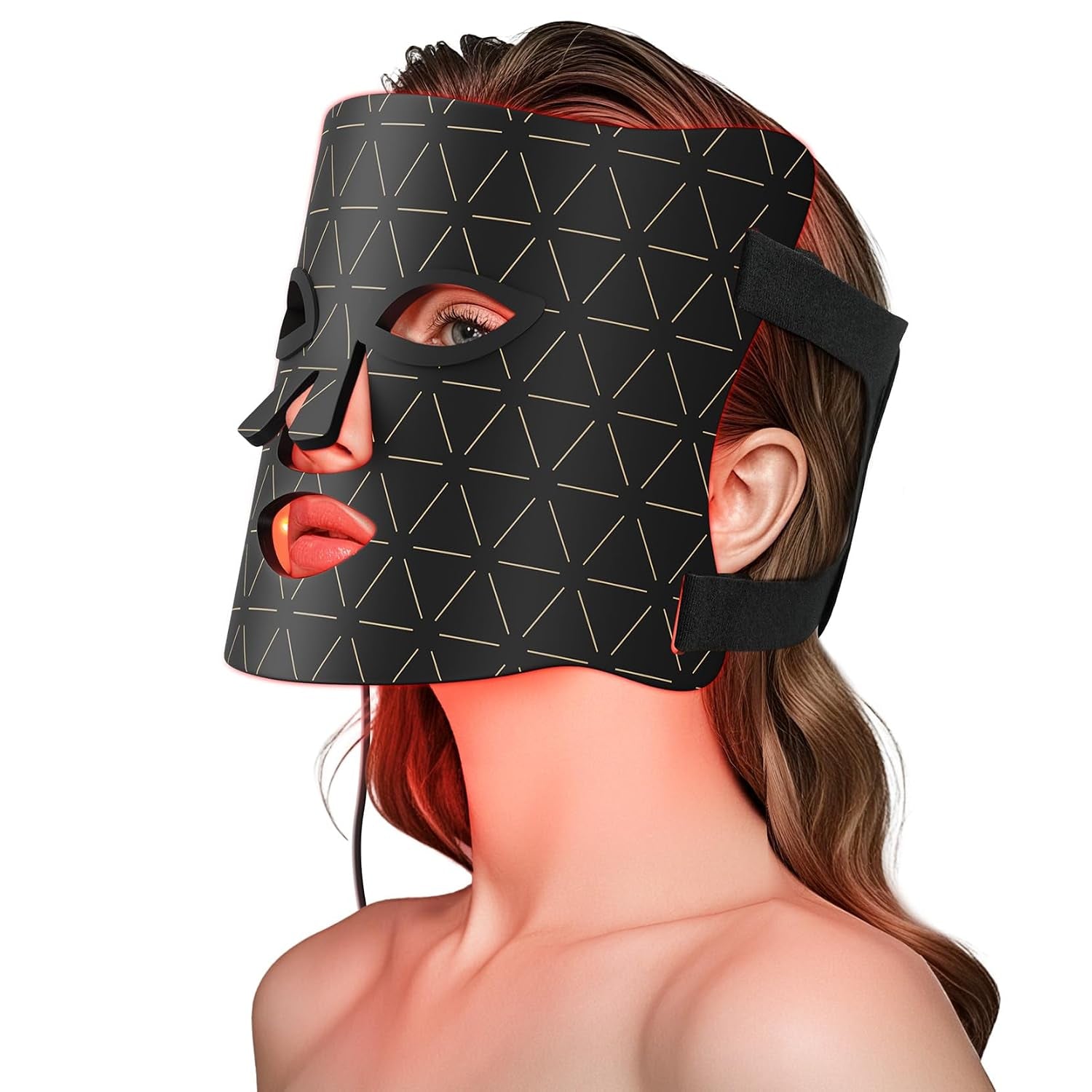 Red Light Therapy Mask for Face, LED Face Mask Light Therapy with Red 630±5Nm & NIR 830Nm, Body Beauty Machine for Care at Home