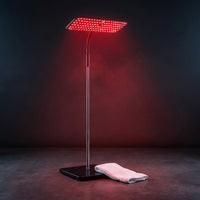 660Nm 850Nm LED Red Light Therapy Panel with Stand near Infrared Therapy Lamp Devices for Body Muscle Relax and Skin Care — Studio Shot