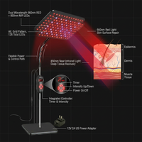 660Nm 850Nm LED Red Light Therapy Panel with Stand near Infrared Therapy Lamp Devices for Body Muscle Relax and Skin Care — How It Works