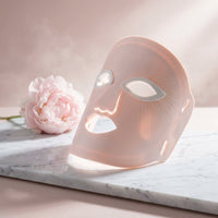 Red Light Therapy Mask, Red Light Therapy for Face, 7 Colors LED Facial Mask for Wrinkle Remove & anti Aging, Skin Care Home Travel Use,Pink (Upgraded Version) — Studio Shot