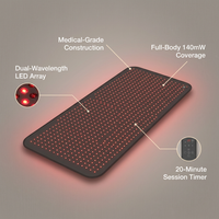 Red and Near-Infrared Light Therapy Mat Pro — infographic